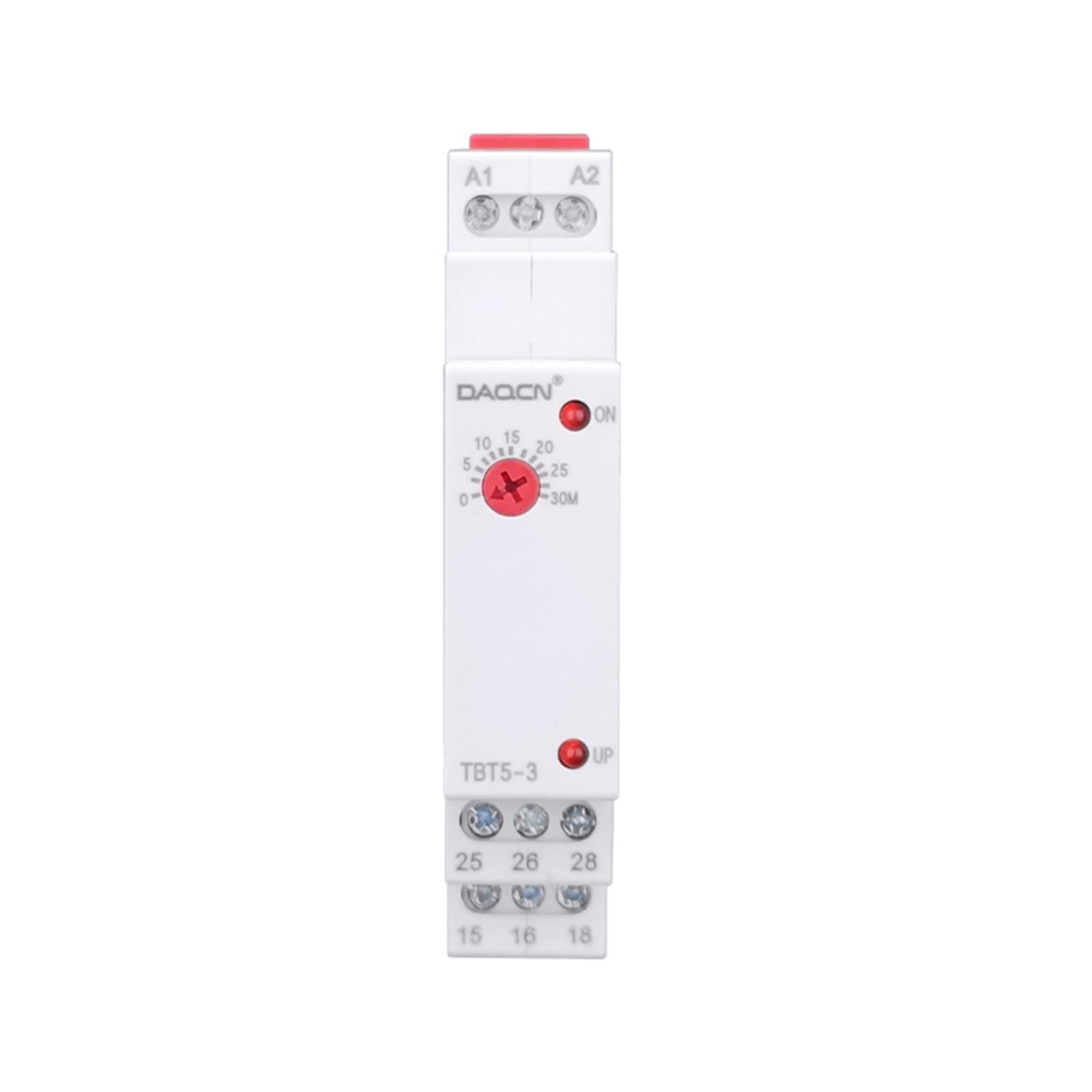 TIFLON Schienenzeitrelais 24-240 V AC/DC Universalspannungsrelais 220 V Neu Zeitrelais Relaiszeiteinstellbereich 0,1 S-60 m 1 Stück