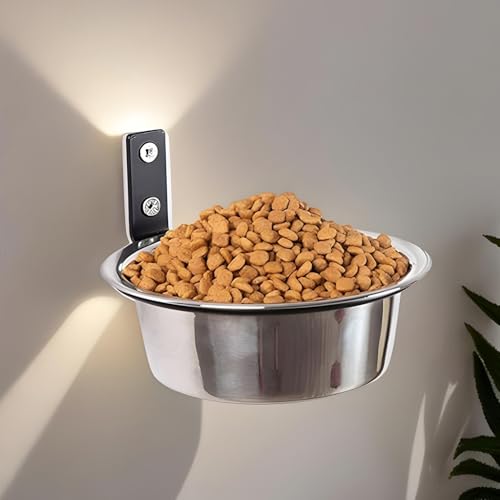 Futternapf für Hunde, auslaufsicher, zur Wandmontage, für kleine, mittelgroße und große Rassen, Innenbereich, Wohnung, Wohnzimmer, Balkon, Hinterhof-3