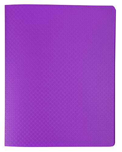 Exacompta 88210E Sichtmappe aus extra starkem Kunststoff mit 20 Hüllen, 40 Sichten - 18x23 cm für Unterlagen im DIN A5-Format - 1 Stück Zufallsfarbe