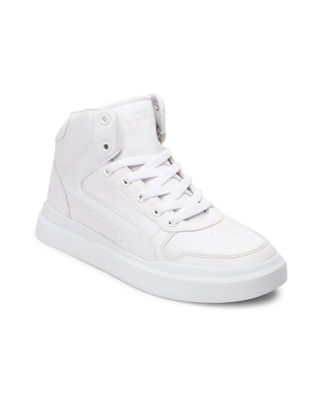 Zaydn Flash Casual Sneaker Shoes for Men | Soft Cushioned Insole & Lightweight | Stylish Lace-Up Shoes with Casual Outfits | Trendy Sneakers | Shoes for Man | High Top Sneaker Shoes White (B0D6KP11SZ) Amazon Price History, Amazon Price Tracker