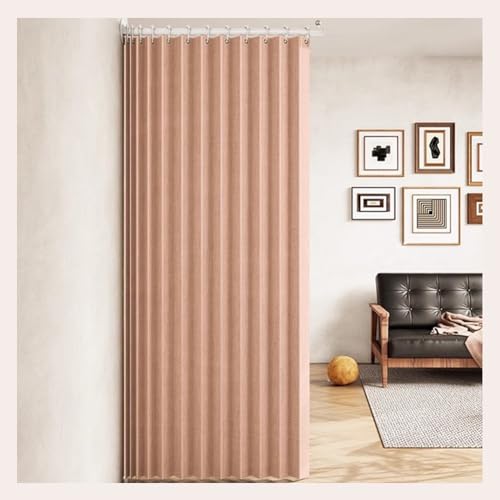 Flexible Privacy Partition Curtains for Room Separation - Ideal for SPA, Hospital & Studio Use (Pink 110 130x240cm)