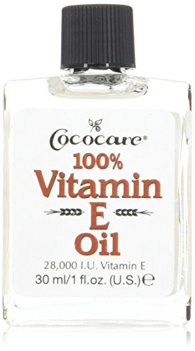 Alivia la piel áspera con Vitamina E Cococare de 28000 UI, la solución concentrada de 1oz