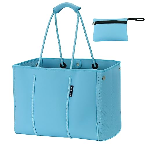 QOGiR Borsa da palestra multiuso da spiaggia, leggera, grande, sportiva.., Cielo blu, Large