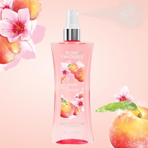 Image of Body Fantasies Signature Fragrance Body Spray, Sugar Peach, 8 fl oz