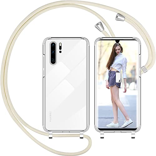 Nupcknn Handyhülle Mit Kette Für IPhone XS Max – TPU + PC, Transparent, Mit Verstellbarem Umhängeband