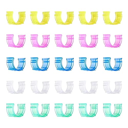 Tokaneit Clips de Porte-Canette pour Fil,Hugger de Bobine de Fil,Clips de Support de Canette en Plastique,Pinces à Canette à Coudre Clips,Porte-Canette...