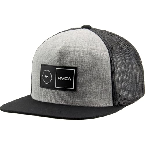 RVCA Mens Platform Trucker Hat Heather Grey/Black One Size