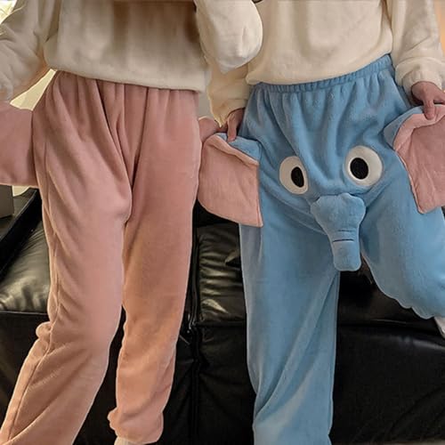 Elephant Pajamas, Pajama Pants Men Funny, Cute Animal Pants Big Nose And Ears Unisex Soft Sleepwear For Women Men3