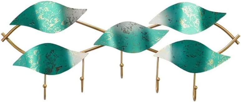 Clothes-hat Rack Coat Hooks New Chinese Handmade Wall Hanging Coat Rack Bedroom Living Room Corridor Wall Decoration Pendant Hallway Wrought Iron Hanger Cloak Rack