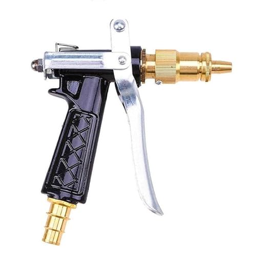 Image of Brass Adjustable Water Spray Gun with Trigger Handle and Hose Connector