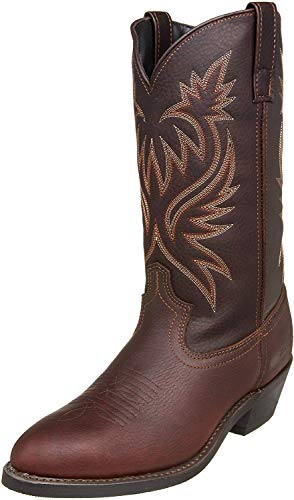 Laredo Mens Paris Round Toe Western Cowboy Boots Mid Calf - Brown - Size 14 D