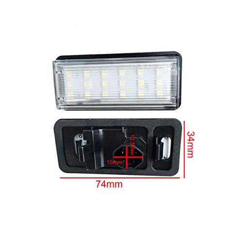 GOFORJUMP Weiße Kfz-LED-Kennzeichenbeleuchtung für L/EXUS LX470 GX470 T/Oyota Land C/Ruiser 120 P/Rado Land C/Ruiser 200