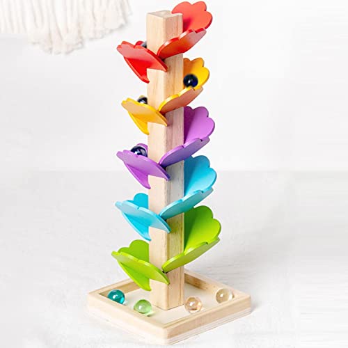 árvore musical arco-íris, Quebra-cabeça Marble Ball Run Track Game, Blocos brinquedos Montessori int