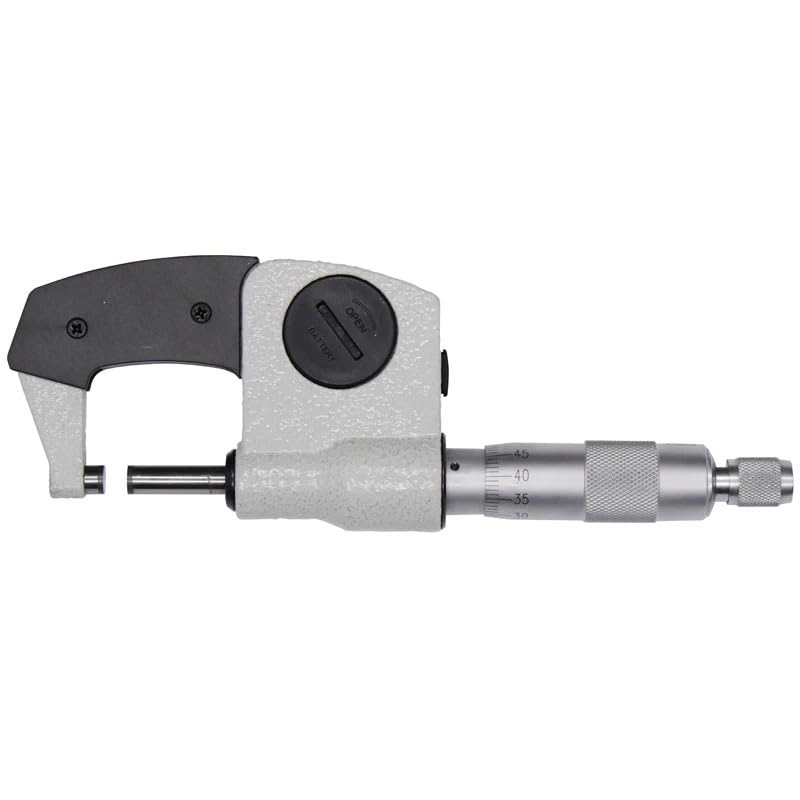 IP65 Mikrometr zewnętrzny 0-25mm Duży ekran Cyfrowy mikrometr Suwmiarka Miernik Mikrometr Węglik 0,001 MM Narzędzia pomiarowe,Wytrzymuje Intensywne UżYtkowanie(0-25mm)