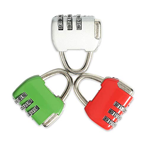 3-Digit Combination Lock of Zinc Alloy, the Small Safe Combination Padlock for Suitcases