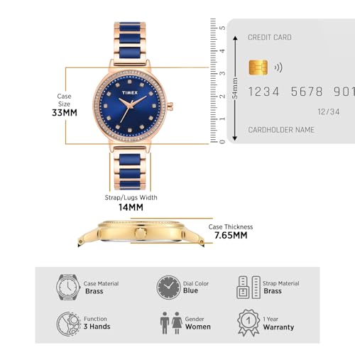 Image of TIMEX Round 33mm Dial Analog Women Watch