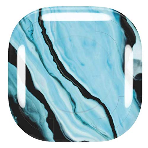 Skinit Decal Audio Skin Compatible with Samsung Galaxy Buds Pro Originally Designed Aqua Blue Marble Ink Design