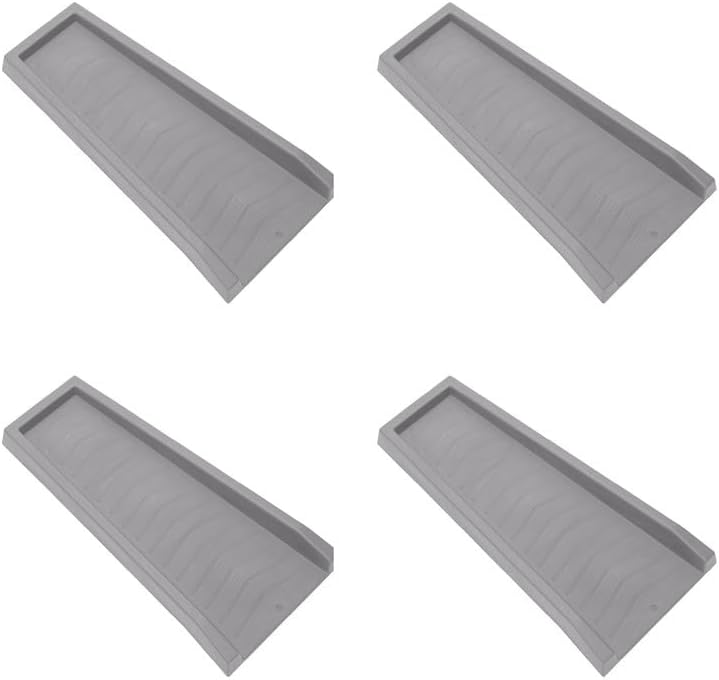 Master Mark Splash Block, Decorative Gutter Downspout Extensions, Splashguard, Foundation Water Diverter, Rain Gutter Guard, Plastic 24 Gray (4 Pack)