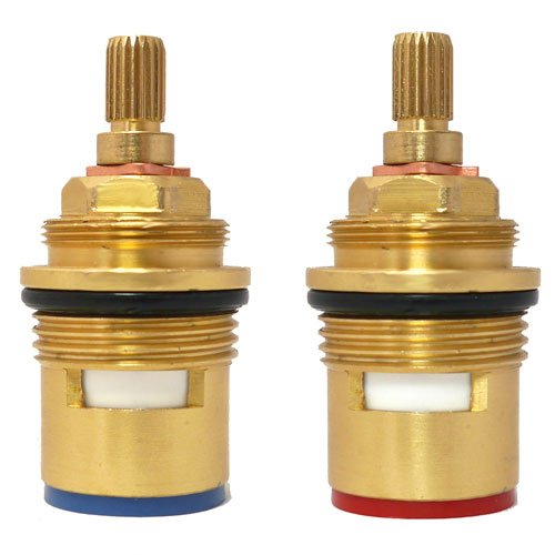 Cartouche céramique 3/4 quart de tour pour robinet haut de gamme à axe 20 crans 57mm