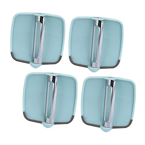 Gatuida 4 Piezas Rallador de melón dedo zanahoria pelado de papas accesorios cocinita pelador verduras peladores de patatas caseros pelador de ajo acero inoxidable 430 Sky-blue