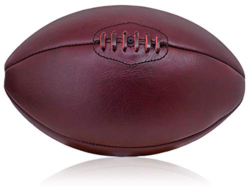 British Sports Museum Vintage Leather Lace-up Rugby Ball