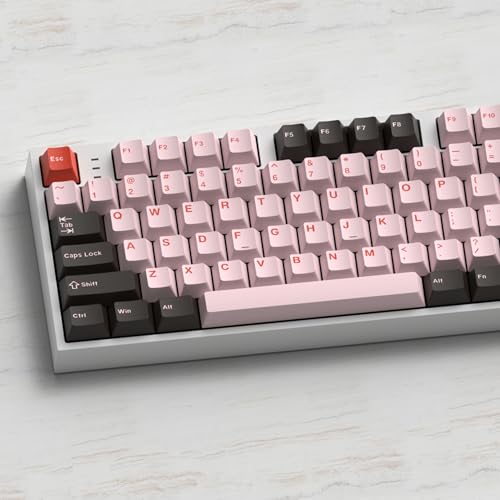 Keycaps PBT Flamingo de perfil Cherry con 156 teclas resistentes al desgaste