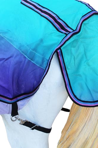 Image of 60 inch Horse Light Summer Spring Airflow Mesh Removable Neck Purple Ombre 73160