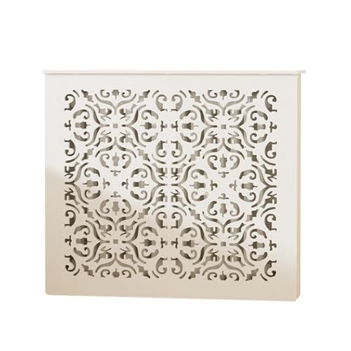 Cache-radiateur design blanc moderne, habillage mural premium pour maison