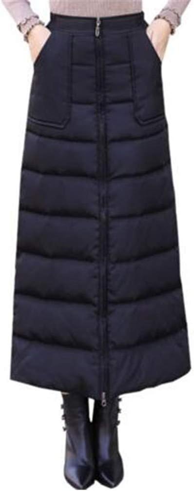 キルティングスカート ロング丈 防寒 スカート 巻きスカート ひざ掛け ブラック L