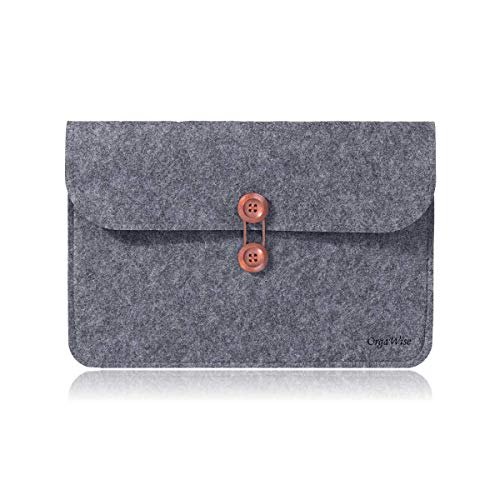 OrgaWise Funda Fieltro iPad Sleeve para iPad Pro 12.9 Pulgadas Ultrabook Gris Oscuro