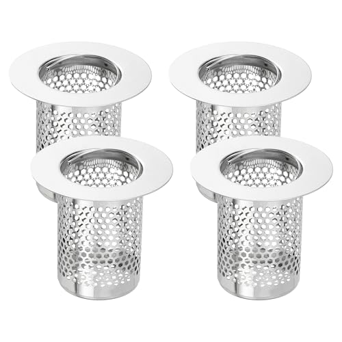 Coladores para desagüe de ducha de acero inoxidable 4 unidades
