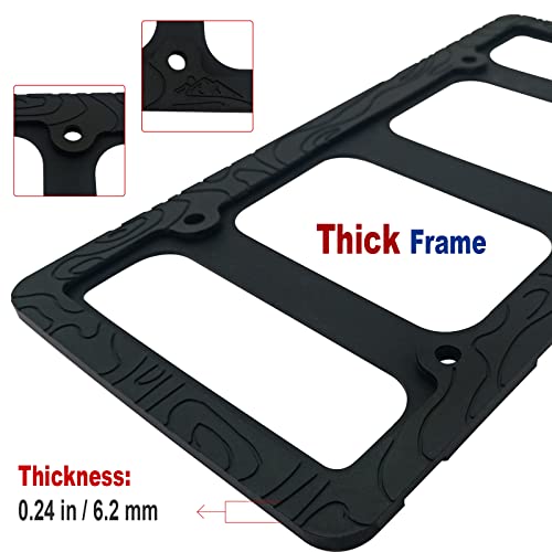 Image of Topography Silicone License Plate Frames, 2 Pack