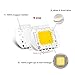 Chanzon High Power Led Chip 50W Warm White (3000K - 3500K / Input 1500mA / DC 30 - 34V / 50 Watt) Super Bright Intensity SMD COB Light Emitter Components Diode 50 W Bulb Lamp Beads DIY Lighting