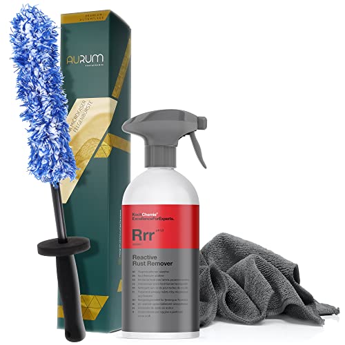 detailmate Felgenreinigungsset: Koch Chemie Reactive Rust Remover 500ml + Aurum ultraFlat Microfaser Felgenbürste Mikrofasertuch 320GSM detailmate Felgenreinigungsset: Koch Chemie Reactive Rust Remover 500ml + Aurum ultraFlat Microfaser Felgenbürste Mikrofasertuch 320GSM