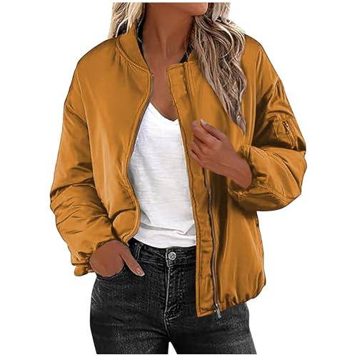 Outfit for Juniors Winter Fall Long Sleeve Cropped Plain Down Jackets Coats Women 2025