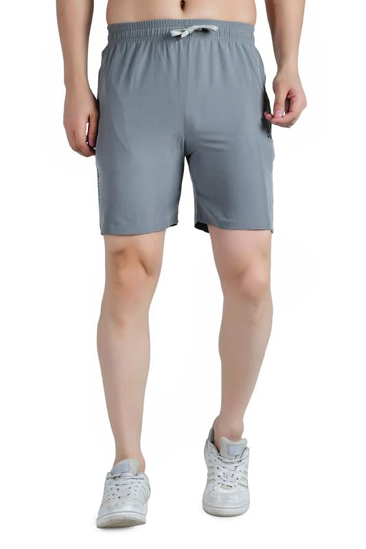 Men’s Lightweight Running & Gym Shorts - Stylish Sportswear with 2 Zipper Pockets for Workout and Swimming-image-48
