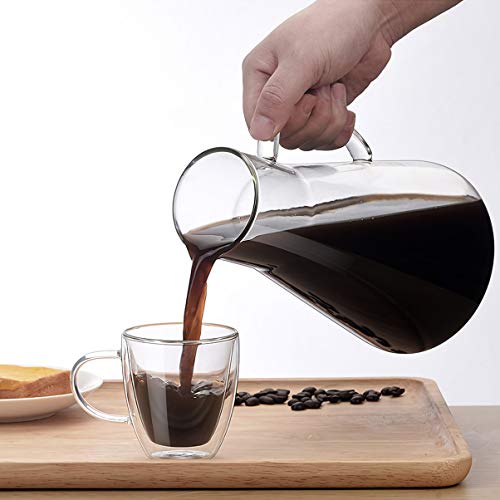 Hemoton 1600Ml Bebida Gelada Gotejamento Cafeteira Cafeteira PortÃ¡til Cafeteira Com Filtro Jarra Ca