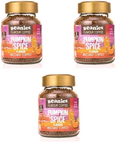 Beanies Pumpkin Spice Flavour Instant Coffee 50g, 3 Pack
