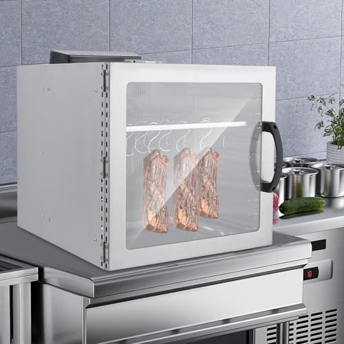 42.5L Dörrautomat aus Edelstahl, 1000W Lebensmittel-Dehydrator mit 20 Haken, 30-90°C, 24h Timer-Funktion, LED-Smart-Panel, Spülmaschinenfest, Fleisch Frucht Gemüsetrockner für Zuhause – Bild 3
