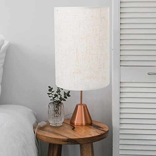 Nolitoy Drum Lampshade, Linen Lamp Cover Replacement For Chandelier Floor Light Table Lamp - Beige #TOP1