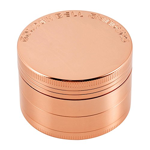 Golden Bell 4 Piece 2" Spice Herb Grinder - Rose Gold