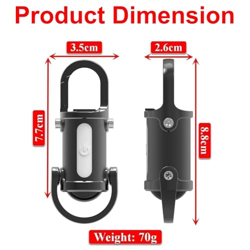 Image of Mini LED Flashlight, Small Torch with 1200 Lumens, Super Bright Pocket Size USB C Rechargeable Keychain Light, Portable Key Ring with Powerful COB Torchlight for Everyday Use