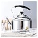 NVeeus Kettle Stove Top Kettle Stainless Steel Silver Kettle with Ergonomic Heat-Handle for All Stoves Kettle for Gas Hob,Whistle Kettle/a/6.5L