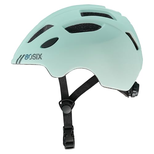 80SIX Fahrradhelm Skaterhelm - Ultraleicht Stadthelm Zertifiziert (CE EN 1079) - Unisex(Kinder/Erwachsene) für BMX, Scooter, Skateboard, Roller, Aquablau matt, XS/S