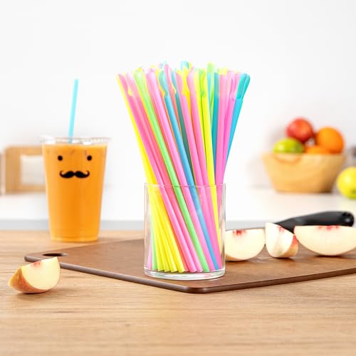 Pitillos plásticos resistentes pack 100 20.32 cm miniatura 3