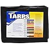 20 Ft. X 20 Ft. Heavy Duty 6 Oz. Black Poly Tarp 11-12 Mil Thick