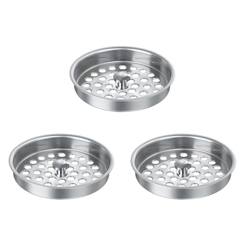 Coladores para desagüe de fregadero 3 pcs acero inoxidable