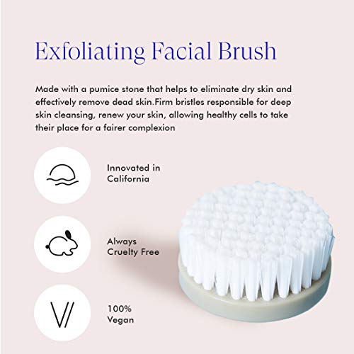 Vanity Planet Cabeça de escova facial esfoliante de substituição compatível com Spin para pele perfe