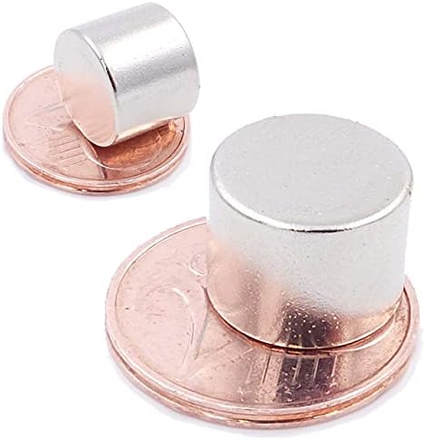Brudazon 10 Mini Schijfmagneten, 8 X Mm, N52 Sterkste Stand Neodymium Magneten Ultrasterk Powermagneet Voor Modelbouw Foto Whiteboard Prikbord Koelkast Knutselen Magneetschijf Extra Sterk 664877499