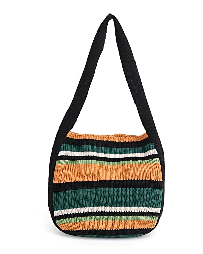 Image of ENBEI Women's Crochet Tote Bag Knit Shoulder bag,Aesthetic Bag,Cute Eco-Friendly Tote for Travel,Daily Use,Gift Box Packaging
